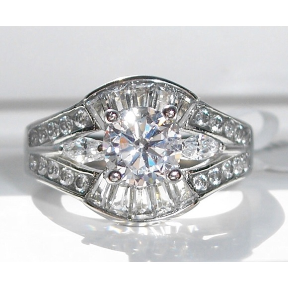 STAINLESS STEEL Cubic Zirconia Ring - Picture 2 of 14